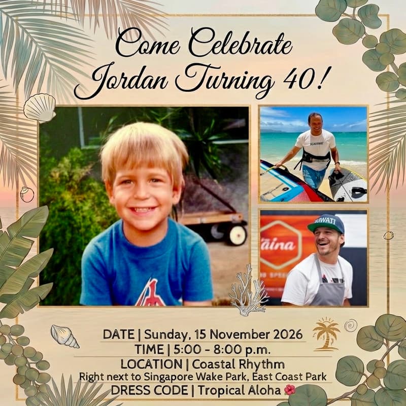 Cover Image for Celebrate Jordan’s 40th Birthday! 🌺