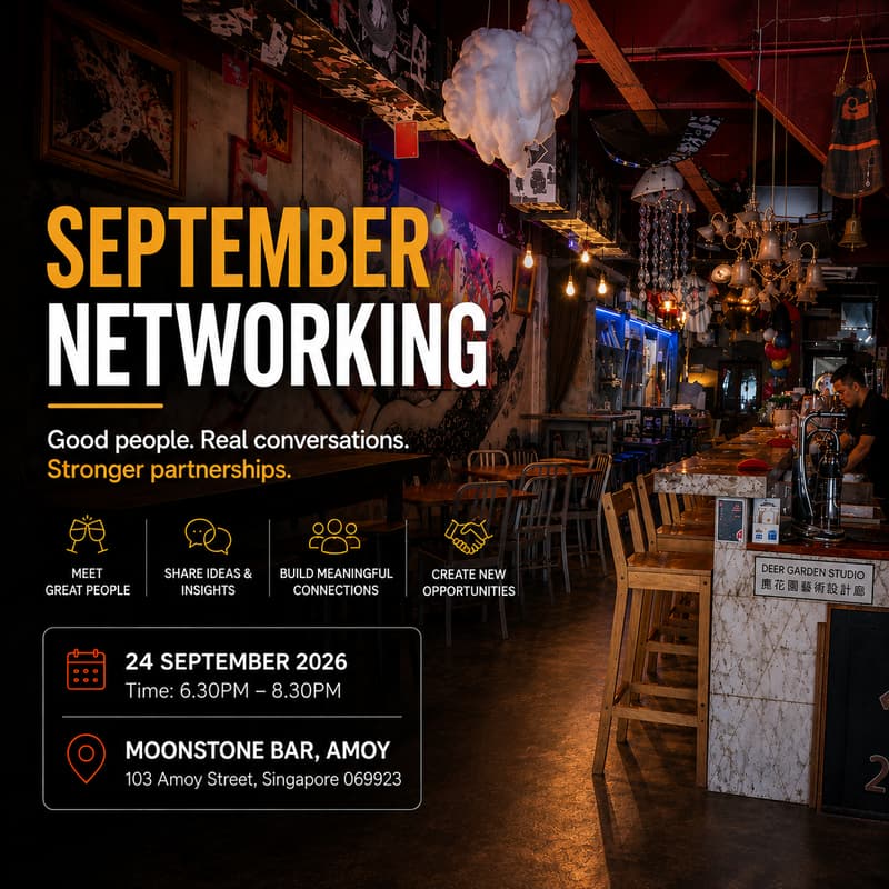 Cover Image for Singapore Strategic Partnership & Ecosystem Professionals Association (SSPEPA) September Networking