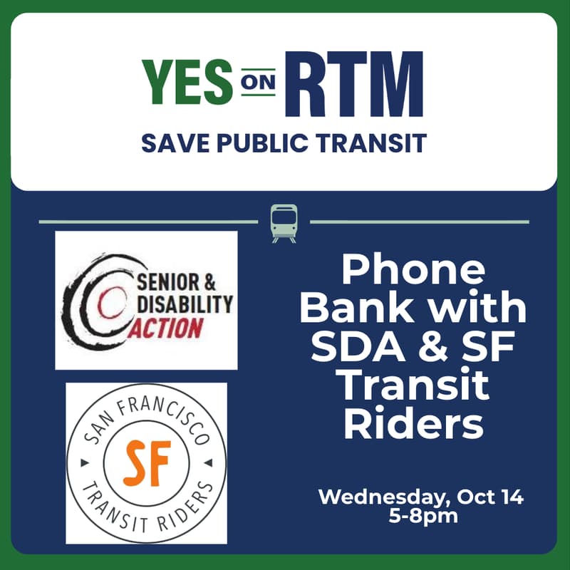 Cover Image for Phonebanking with SDA & SFTR in San Francisco