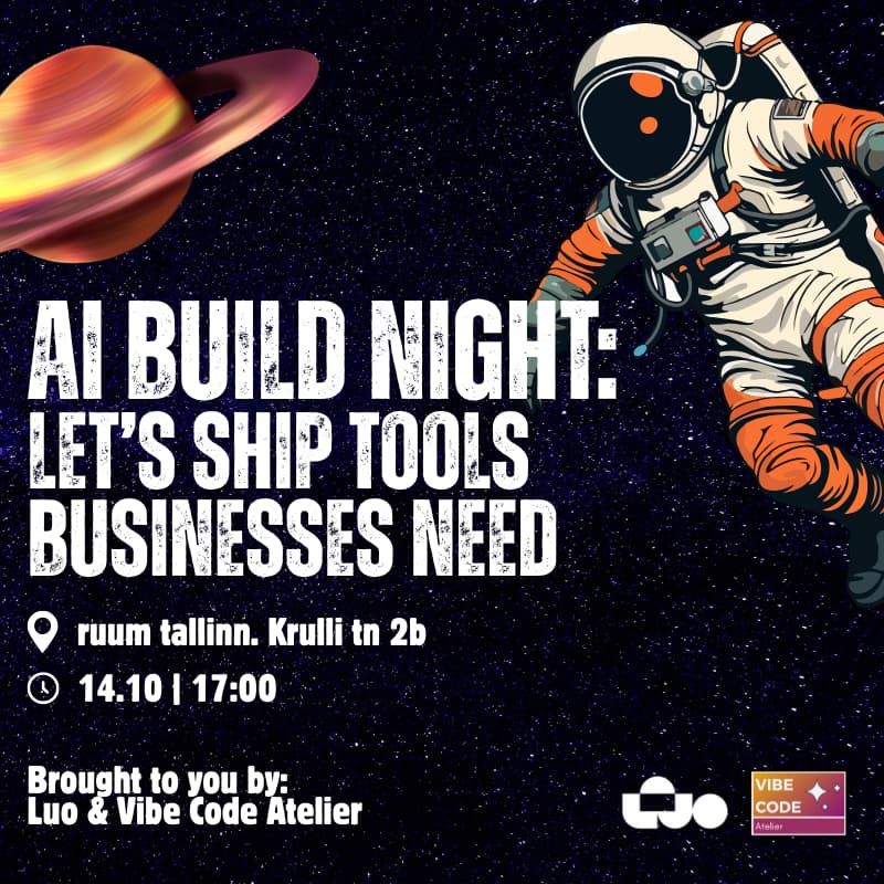 Cover Image for AI Build Night: Let’s Ship Tools Businesses Need