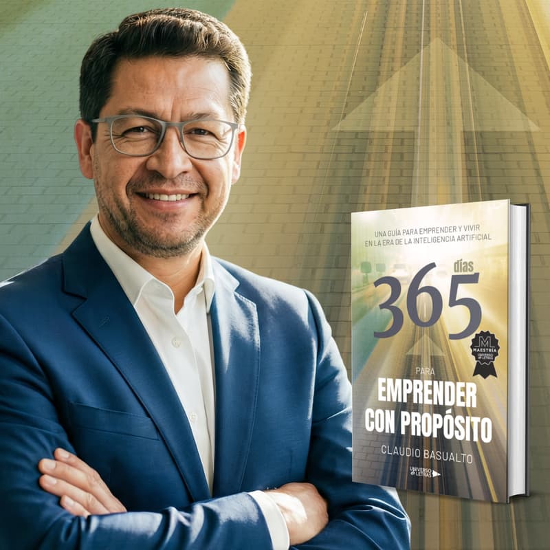 Cover Image for '365 días para emprender con propósito' de Claudio Basualto - presentación de libro