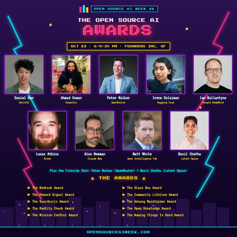 Cover Image for Open Source AI Awards Night (Open Source AI Week)