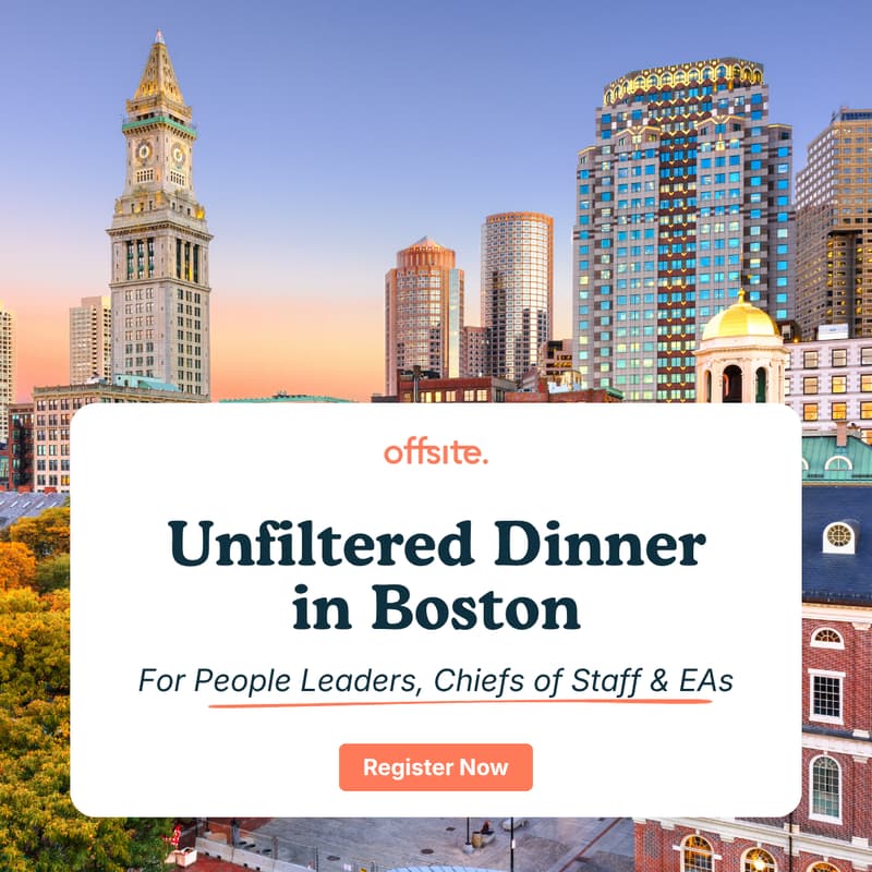Cover Image for "Unfiltered" Dinner for People Leaders, Chiefs of Staff & EAs | Boston