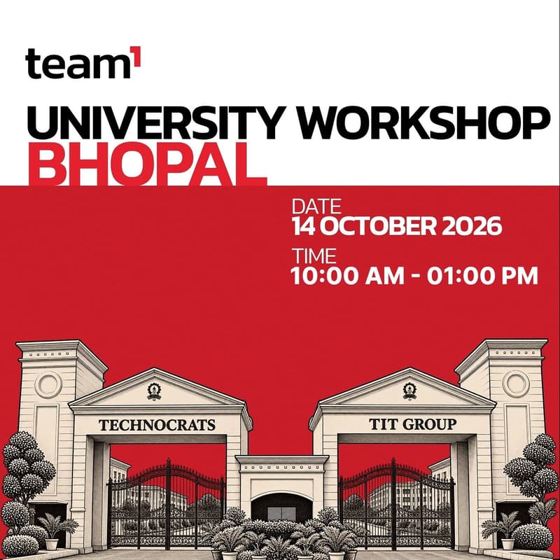 Cover Image for Team1 India University Workshop - Bhopal TIT