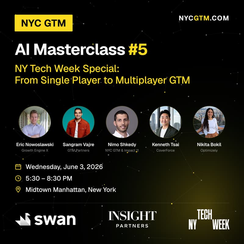 Cover Image for NYC GTM+AI Masterclass #5 - NY Tech Week Special