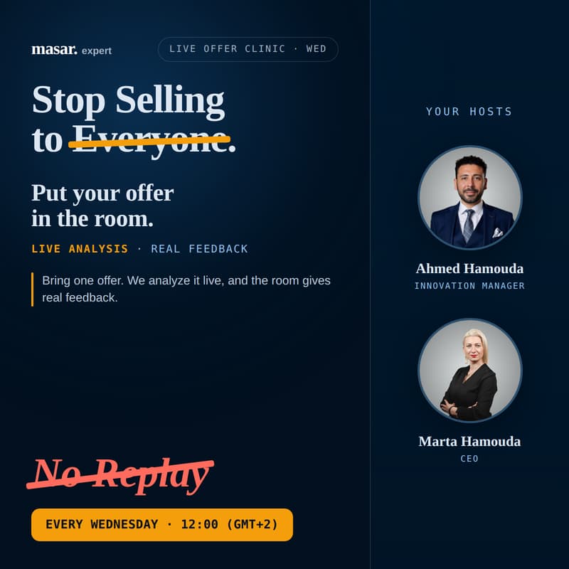 Cover Image for #3 Live Offer Clinic: Stop Selling to Everyone