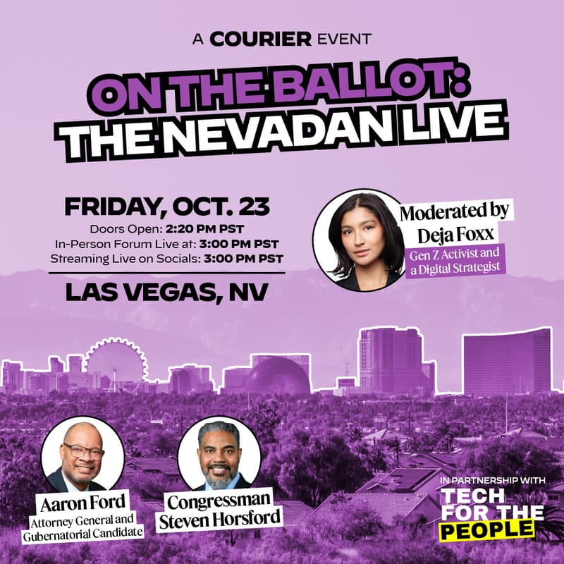 Cover Image for A COURIER x The Nevadan Midterm Event: Live candidate forum with a Get Out the Vote activation