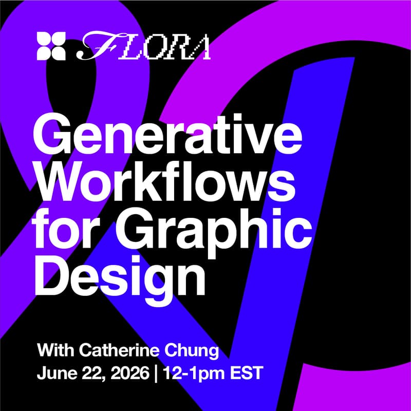 Cover Image for Generative Workflows for Graphic Design in FLORA