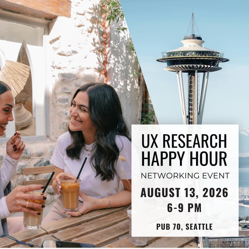 Cover Image for Seattle UX Research Happy Hour Networking Event