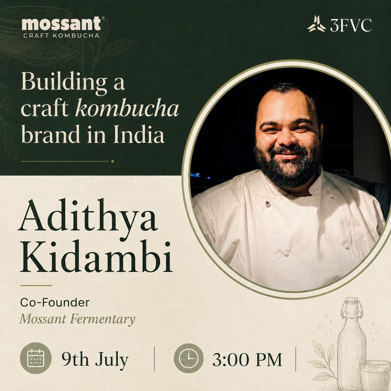Cover Image for Building a Craft Kombucha Brand in India ft. Co-Founder of Mossant Fermentary