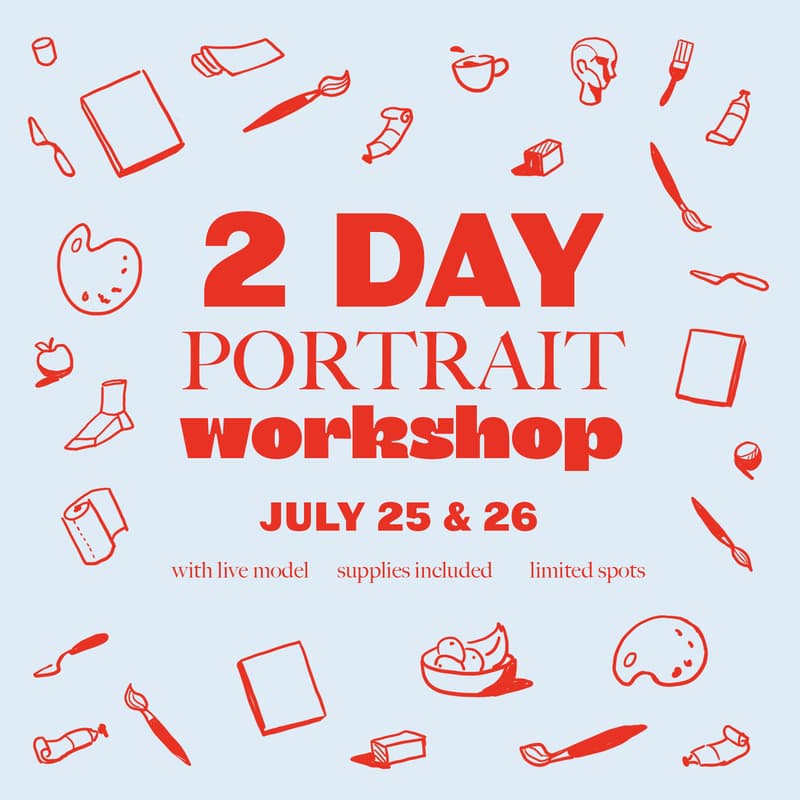 Cover Image for Oil Painting 2 Day Series - Portraits 7/25 & 7/26
