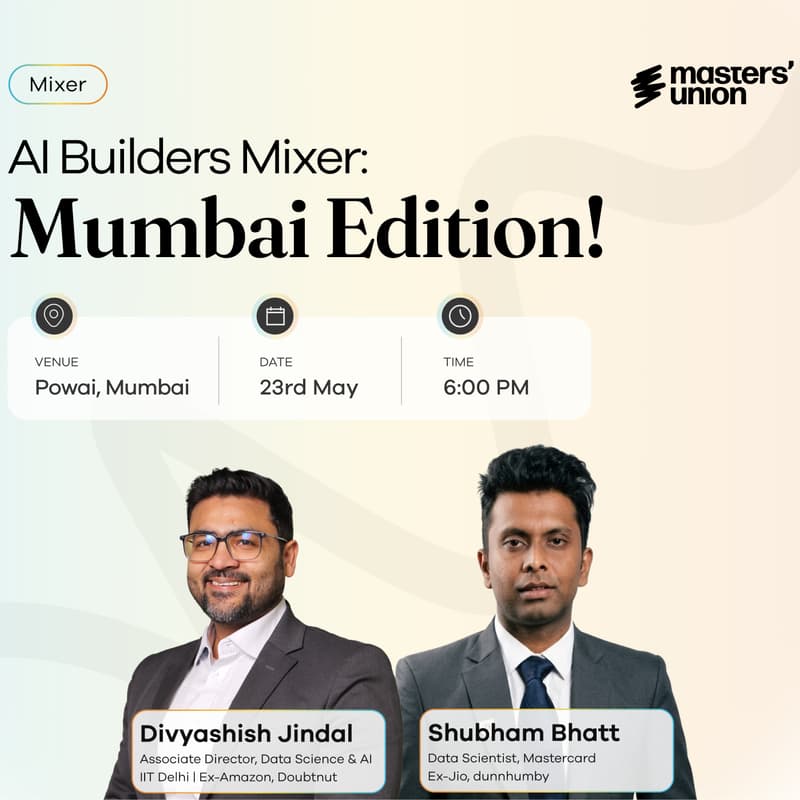 Cover Image for AI Builders Mixer: Mumbai Edition