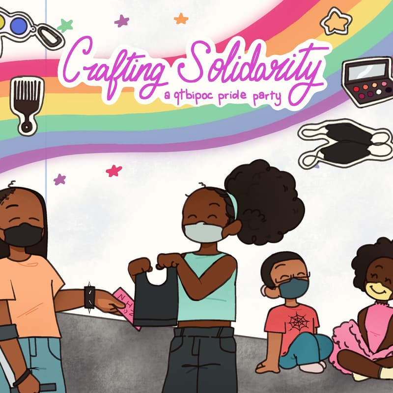 Cover Image for Crafting Solidarity: A Disabled QTBIPOC Pride Party!