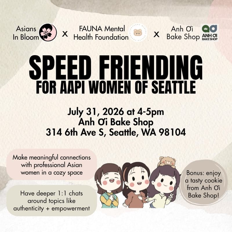 Cover Image for Speed Friending for AAPI Women of Seattle