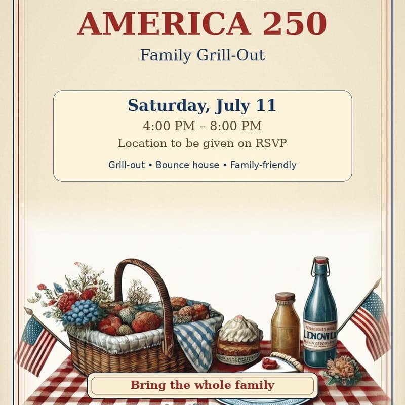 Cover Image for America 250 Family Cook Out