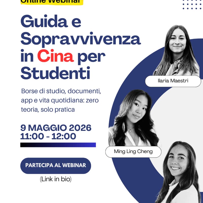 Cover Image for Guida e Sopravvivenza in Cina per Studenti