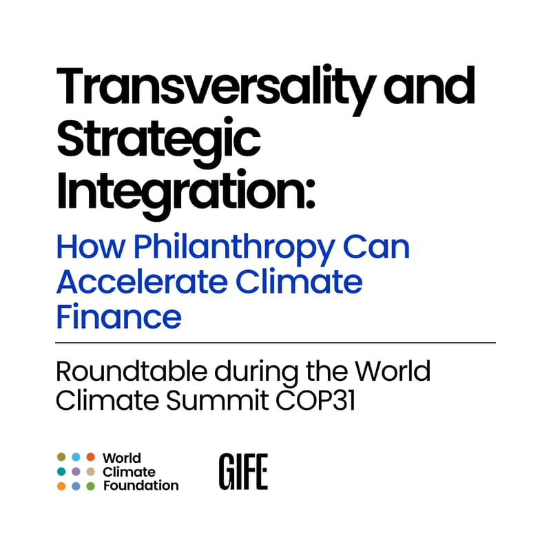 Cover Image for Transversality and Strategic Integration: How Philanthropy Can Accelerate Climate Finance