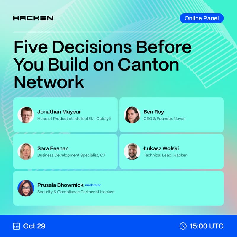Cover Image for Onboarding to Canton: Security, identity, privacy, and the infrastructure layer underneath