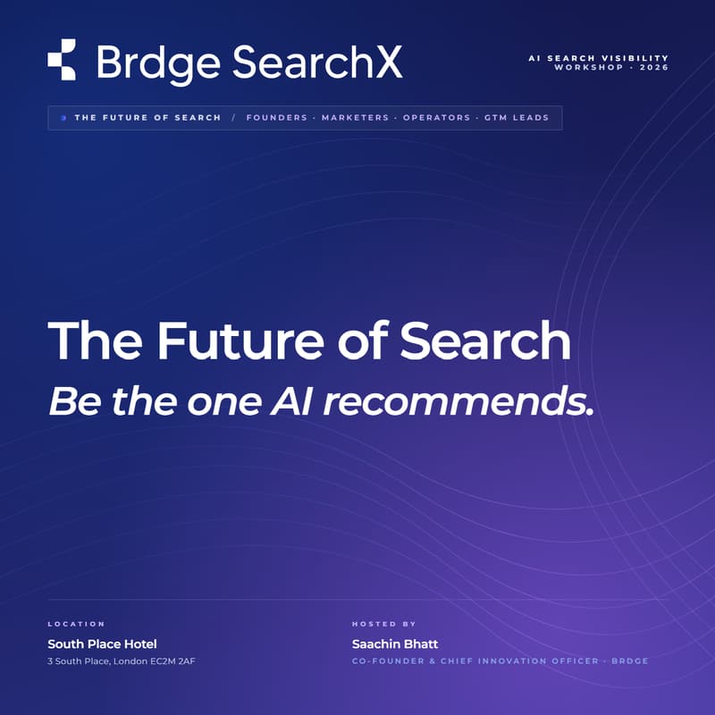 Cover Image for Brdge | SearchX – The New Search Playbook