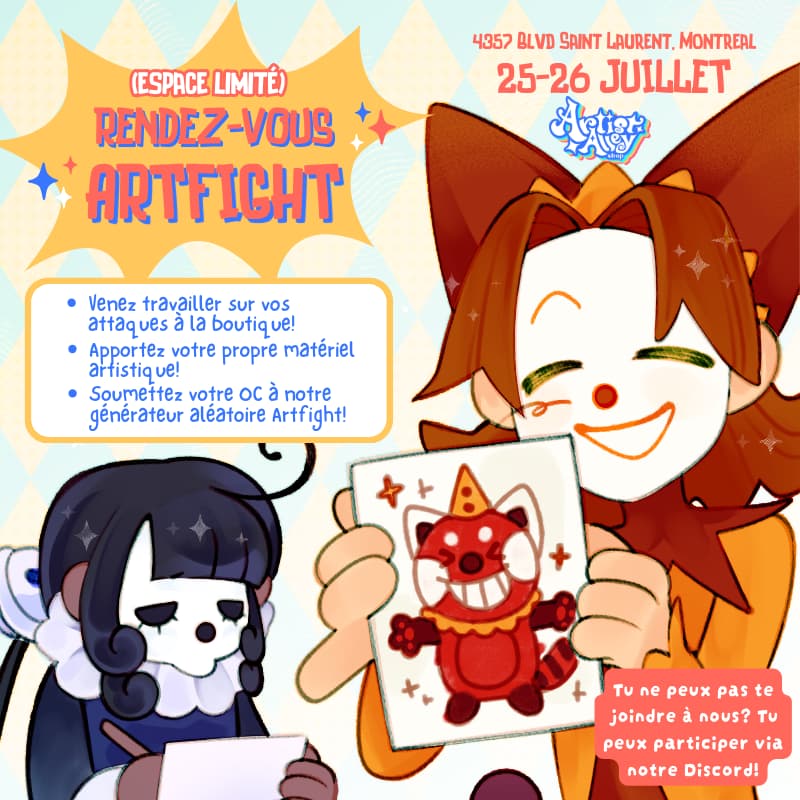 Cover Image for AAS Artfight - 25 Juillet (17H-19H)