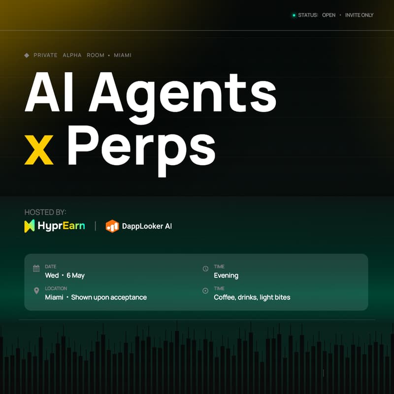 Cover Image for AI Agents x Perps: Private Alpha Room (Miami)
