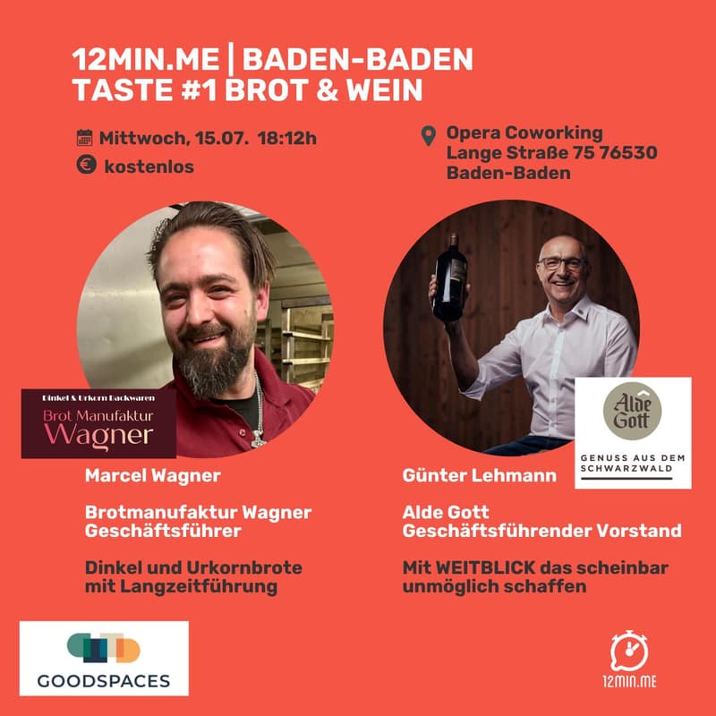 Cover Image for 12MIN.ME | BADEN-BADEN | Taste #1 Brot & Wein