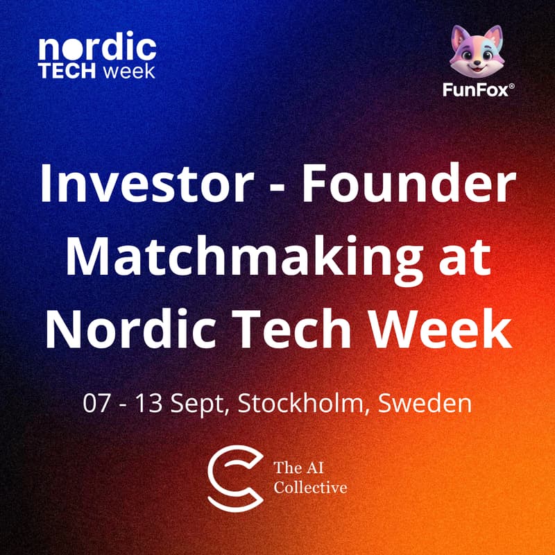 Cover Image for Investor - Founder Matchmaking at Nordic Tech Week