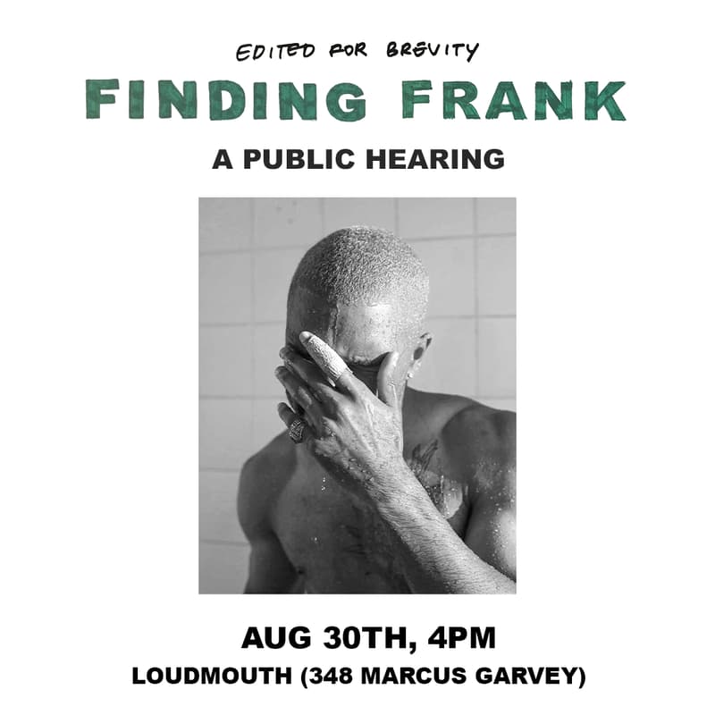 Cover Image for Finding Frank: A Public Hearing (of Frank Ocean's Blond)