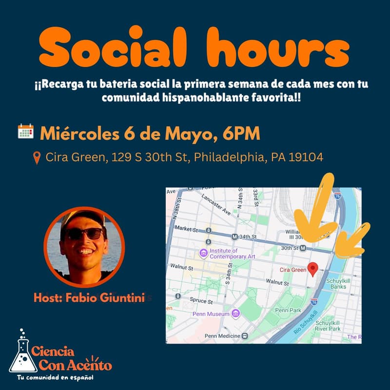 Cover Image for Ciencia Con Acento - Mayo Social Hours