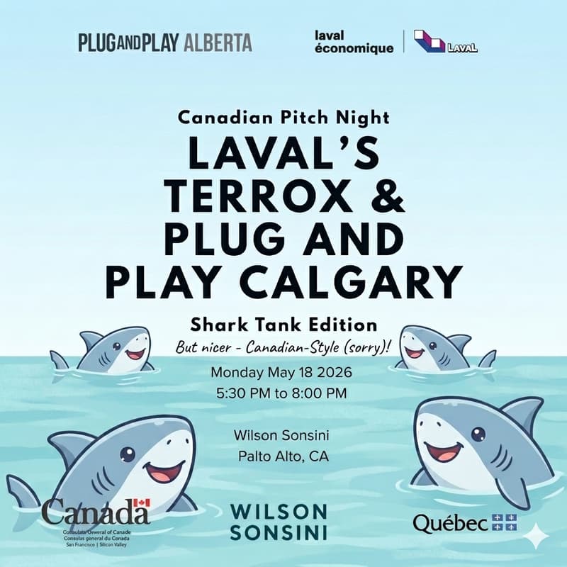 Cover Image for Canadian Pitch Night: Laval’s TerroX & Plug and Play Calgary – Shark Tank Edition