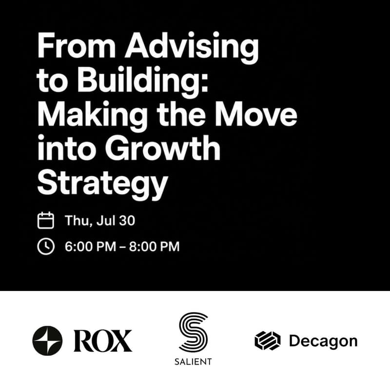 Cover Image for From Advising to Building: Making the Move into Growth Strategy