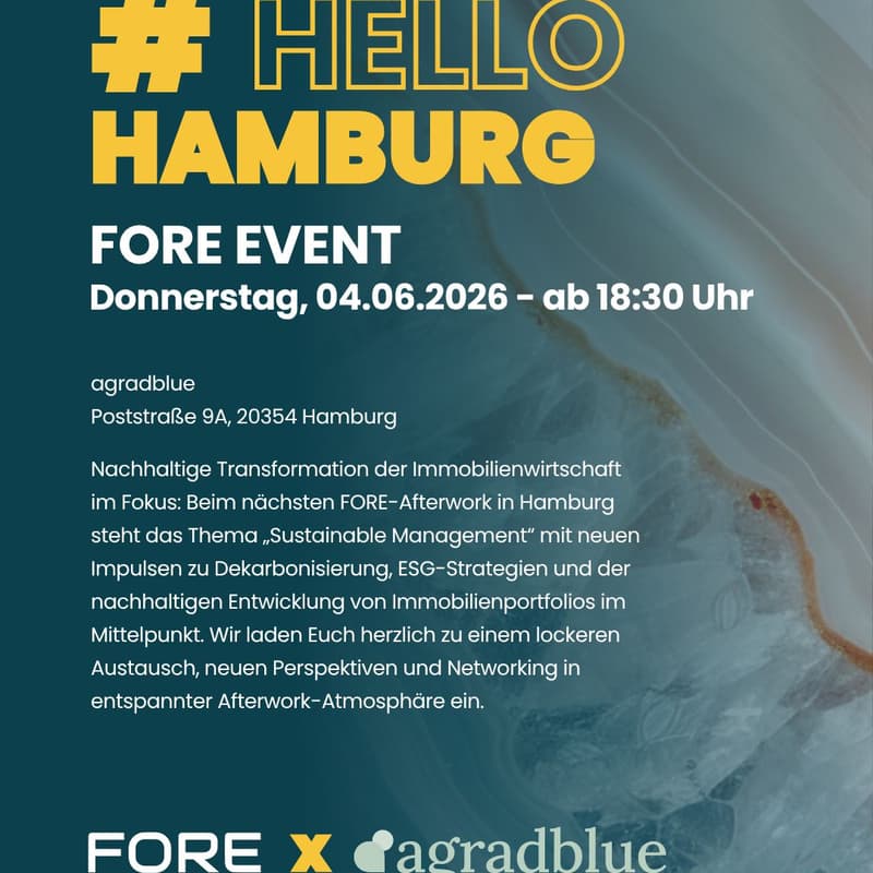 Cover Image for FORE Hamburg meets agradblue | Sustainable Management