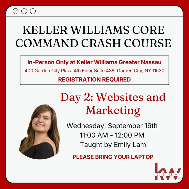 Cover Image for KW Core Command Crash Course: Websites and Marketing