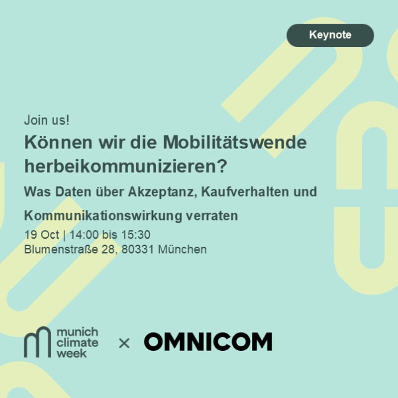 Cover Image for Können wir die Mobilitätswende herbeikommunizieren? Was Daten über Akzeptanz, Kaufverhalten und Kommunikationswirkung verraten