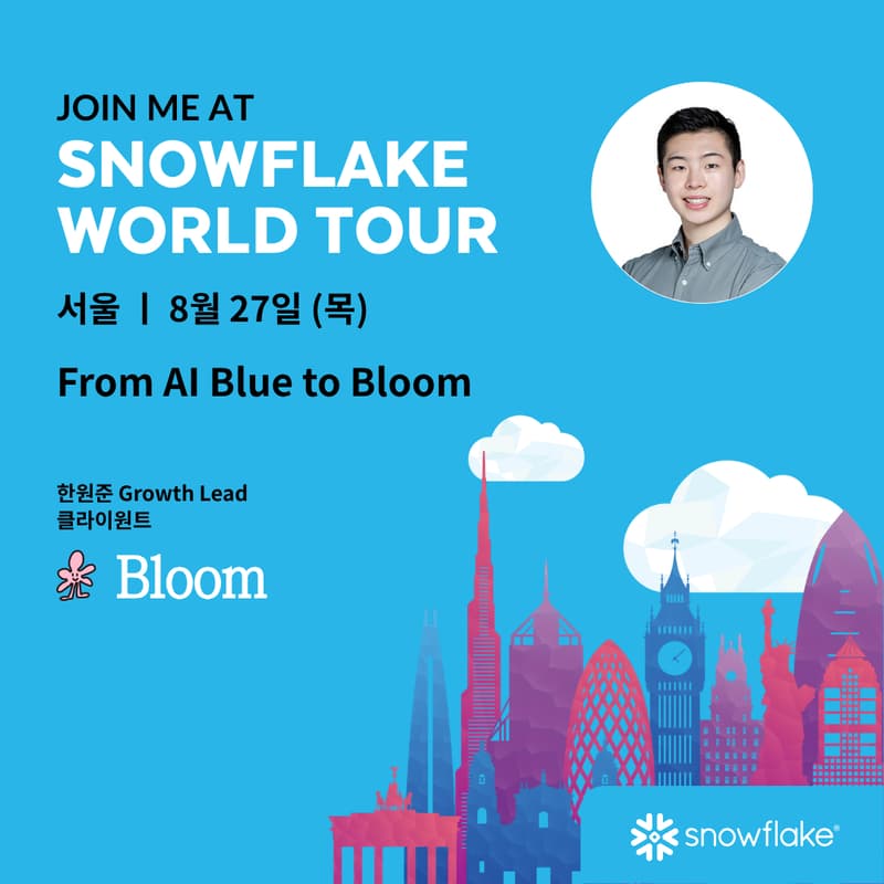 Cover Image for Seoul | Bloom @ Snowflake World Tour · From AI Blue to Bloom