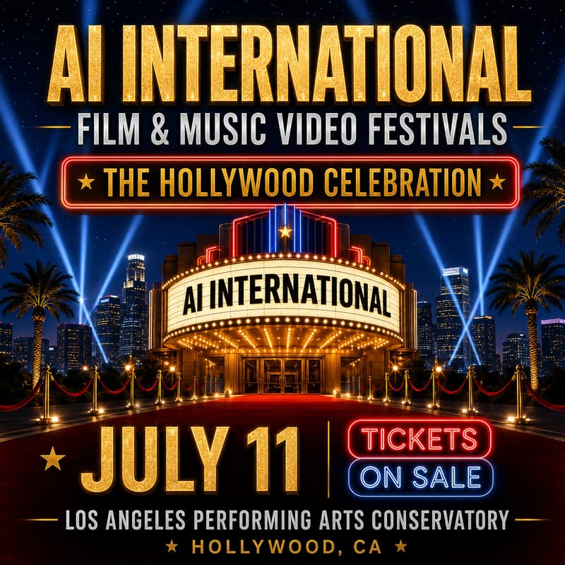 Cover Image for AI International Film & Music Video Festival: The Hollywood Celebration