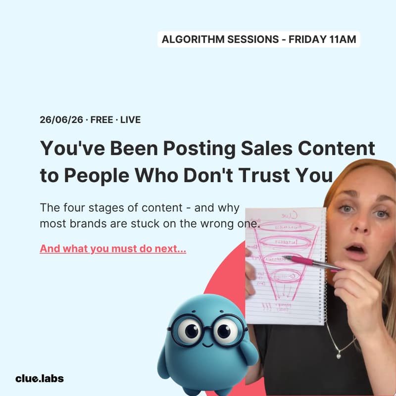 Cover Image for You've Been Posting Sales Content To People Who Don't Trust You Yet