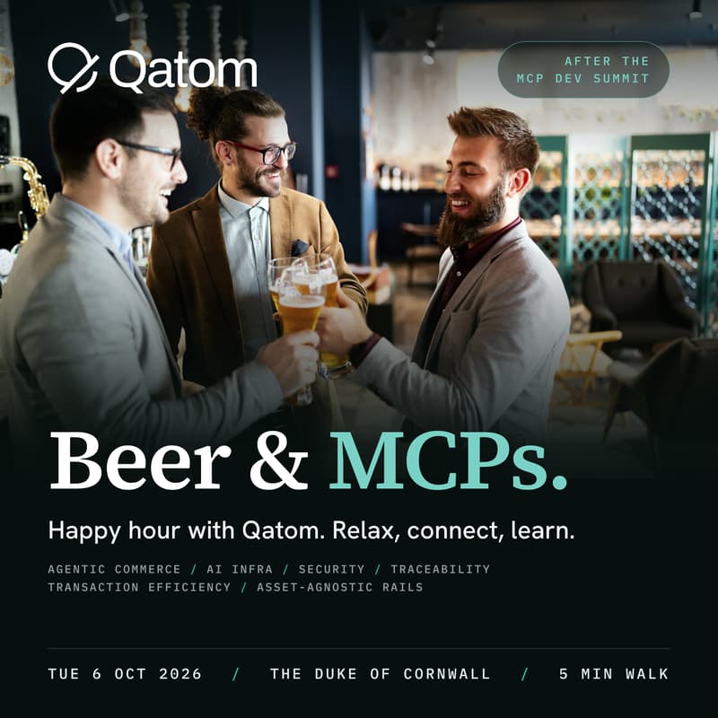 Cover Image for Beer & MCPs — Post-Summit Happy Hour with Qatom