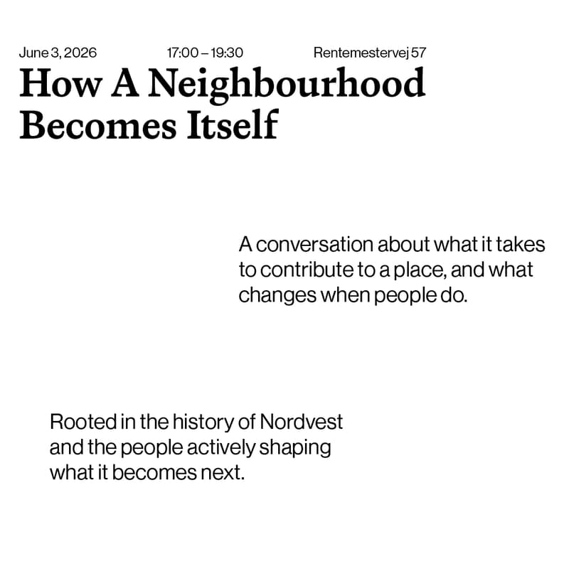 Cover Image for How A Neighbourhood Becomes Itself — a conversation about participation and everyday democracy in Nordvest