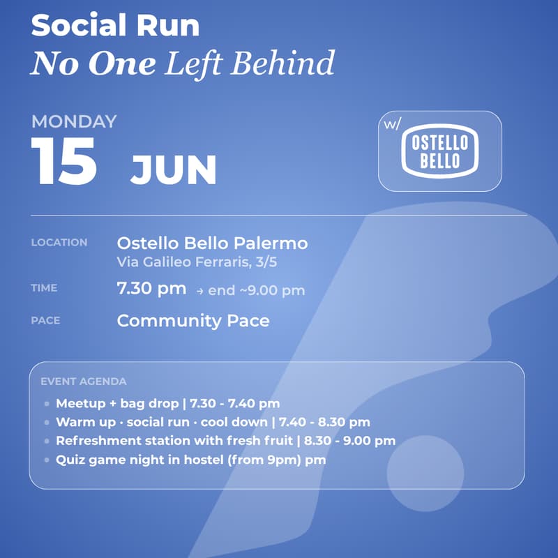 Cover Image for Social Run · No One Left Behind