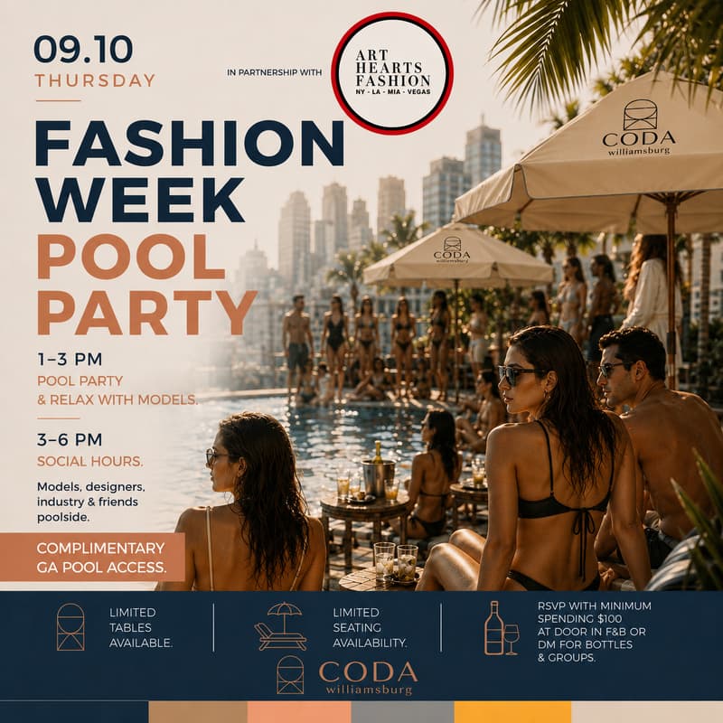 Cover Image for FASHION WEEK POOL PARTY
