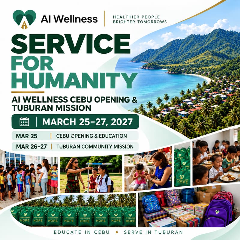 Cover Image for AI Wellness Center Cebu Opening & Tuburan Medical, Aesthetics Education and Wellness Mission