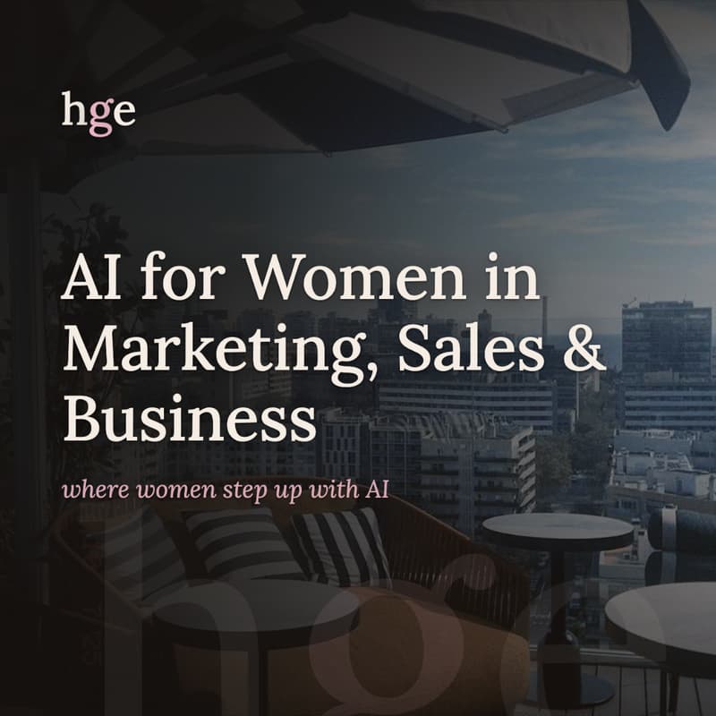Cover Image for AI for Women in Marketing, Sales & Business