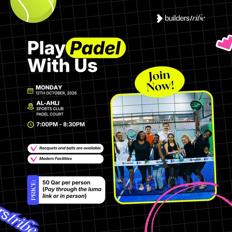 Cover Image for Come Play Padel With Us 🎾