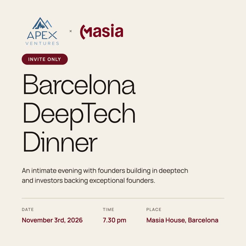 Cover Image for Barcelona Deeptech Dinner