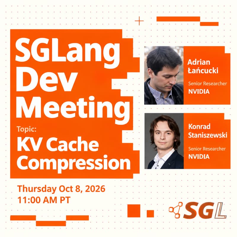 Cover Image for SGLang Developer Meeting: KV Cache Compression
