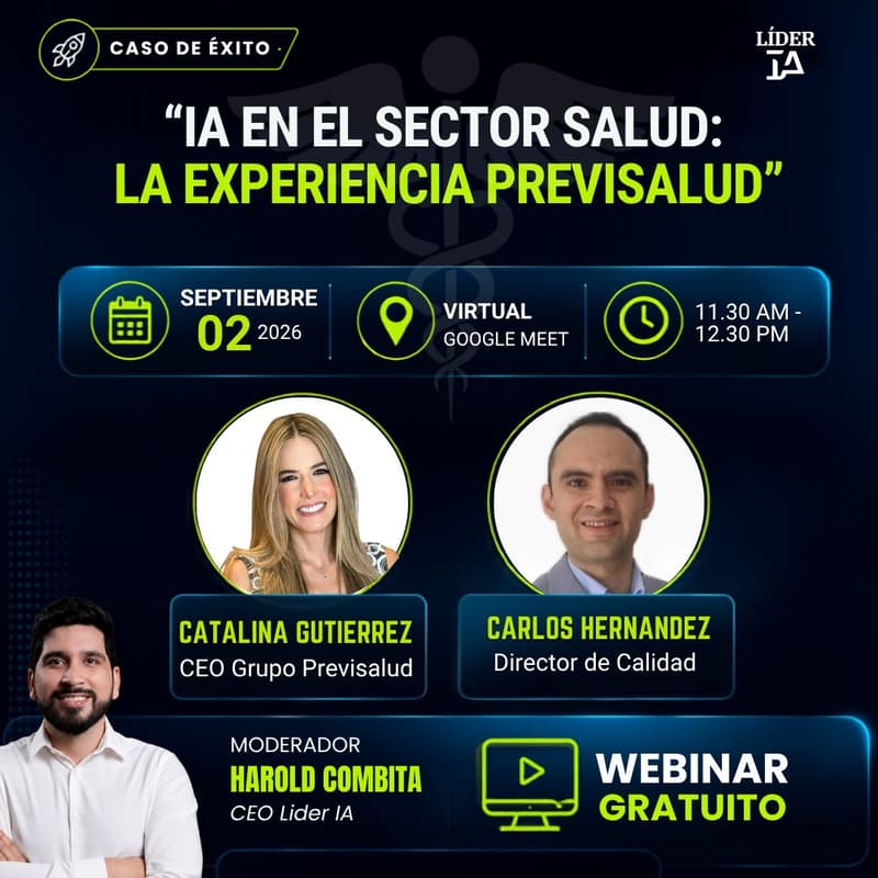 Cover Image for Webinar: ¿Cómo la Inteligencia Artificial está optimizando la gestión en el sector salud?