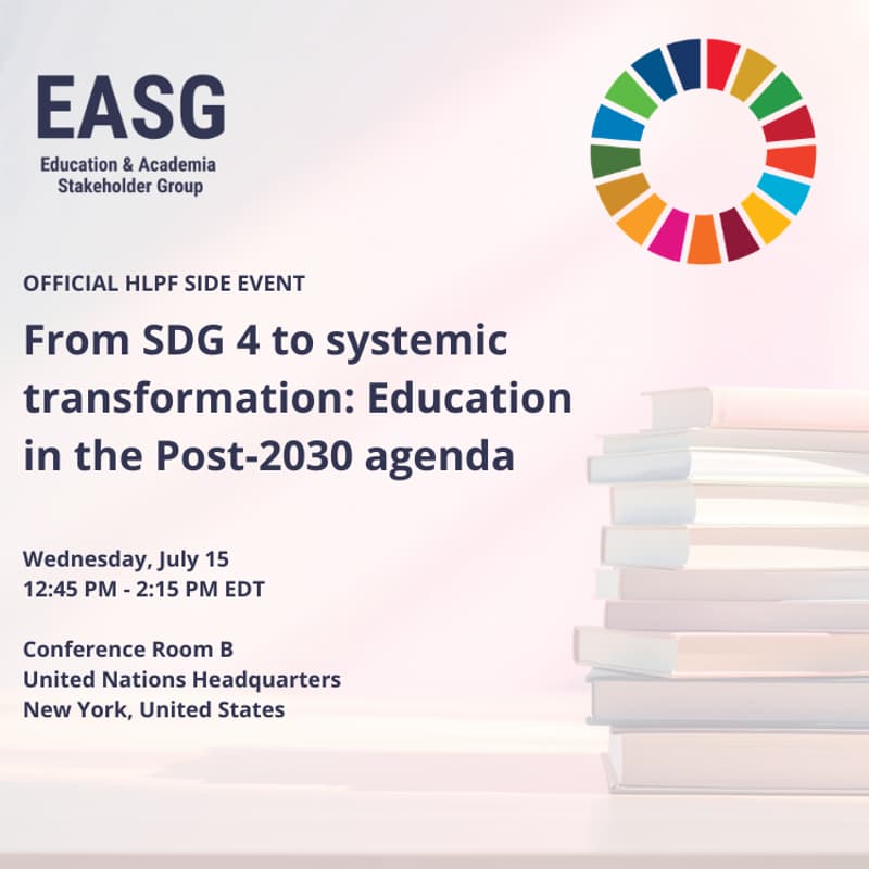 Cover Image for From SDG 4 to systemic transformation: Education in the Post-2030 agenda