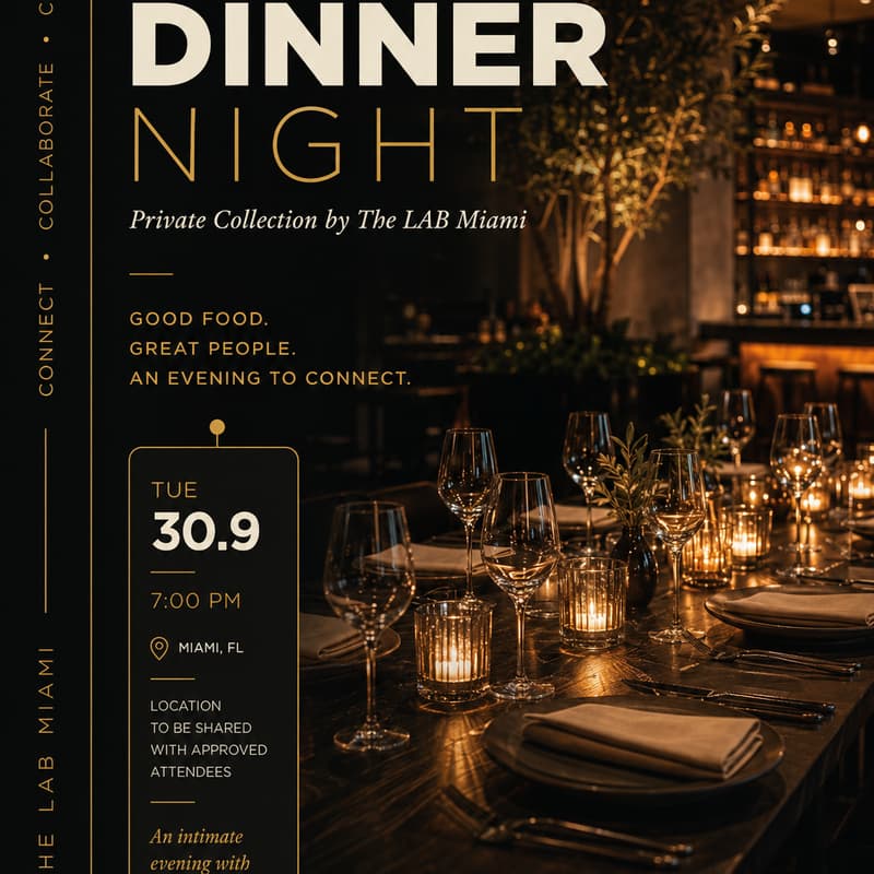 Cover Image for Private Dinner