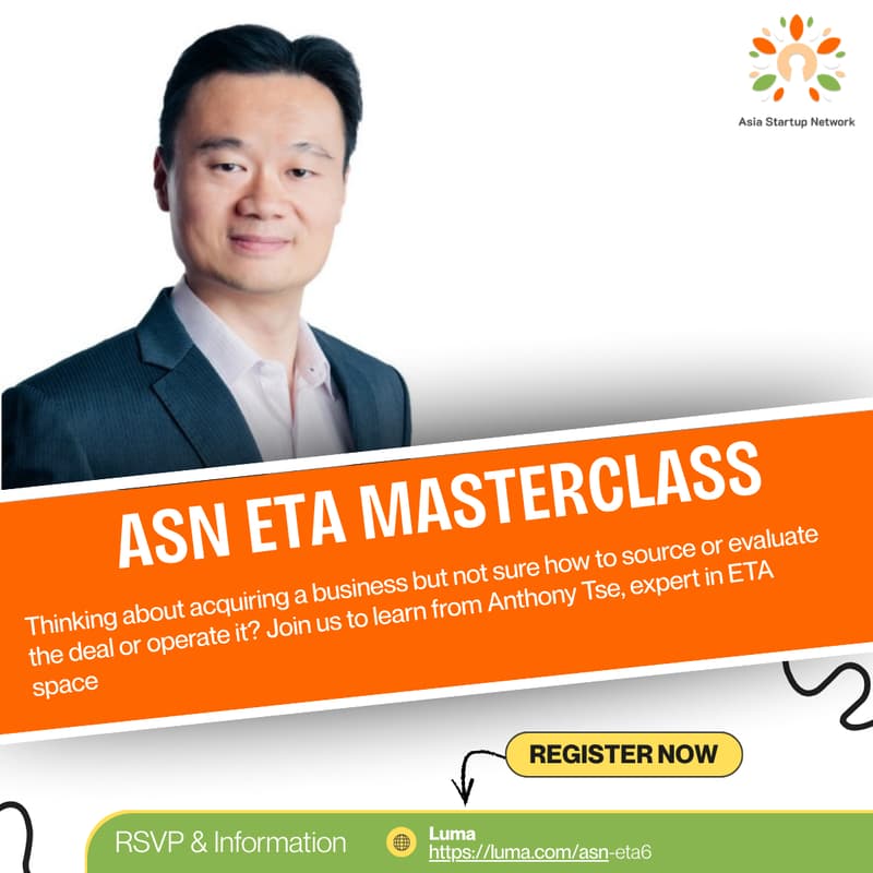 Cover Image for ASN x IFS Entrepreneurship through Acquisition Masterclass with AI